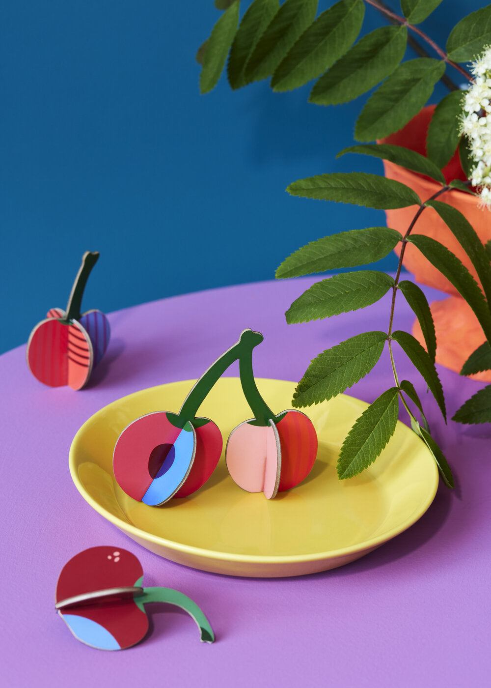 Kirsebær pop-out kort